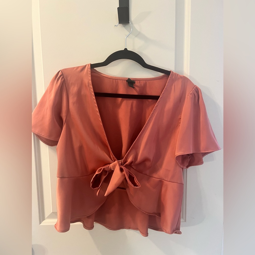Cute tie womens top